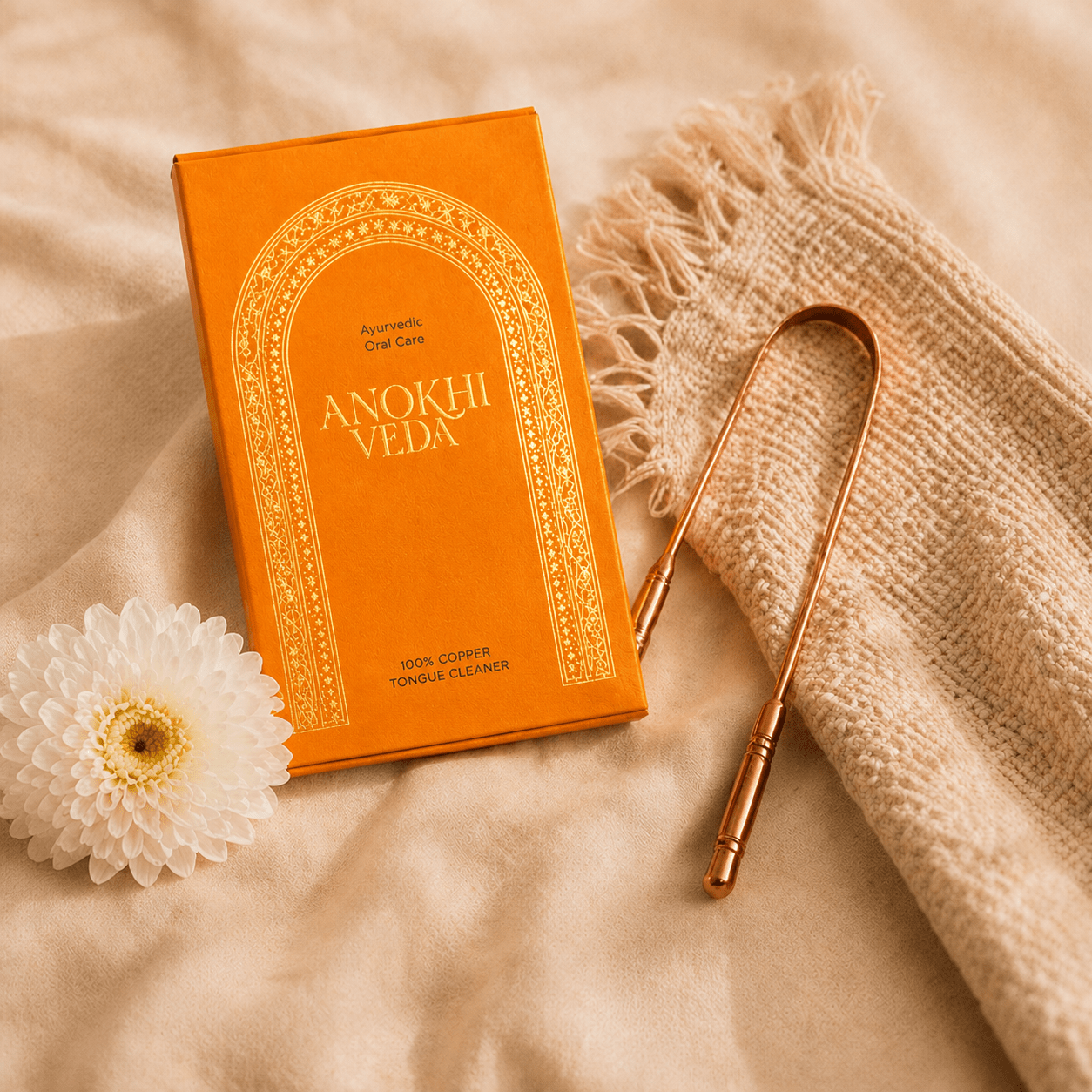 100% Copper Tongue Cleaner - Anokhi Veda